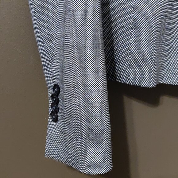 Loro Piana Brooks Brothers Wool Suit  Set Jacket and Skirt Black/Cream - Picture 10 of 11